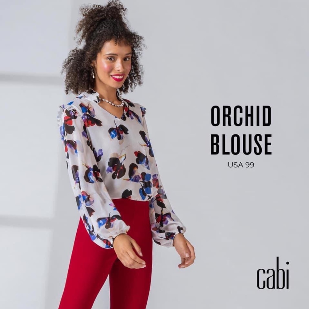 cabi Orchid Blouse size S - NWT